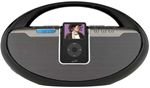 iLive IBCD2817 Portable Boombox with CD Player, AM/FM Radio, Remote Control, and iPod Dock (Black)