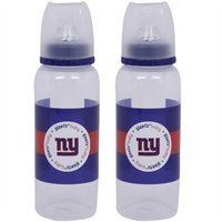 NFL Baby Bottles 2 Pack Safe BPA Free (New York Giants)