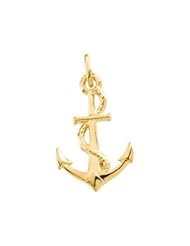 14K Yellow Gold Anchor Charm