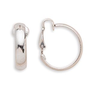 4.5mm Domed Clip-On Hoop Earrings