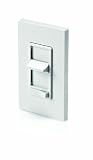Leviton 6673-10W Decora Dimmable CFL & Incandescent Sure slide Dimmer, White