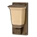 American Fluorescent GGWH113RBSCT Eureka Outdoor Sconce, Transitional Mission Style with Tea Stained Glass, 13W