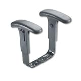 Adjustable T-Arms for Cava Task Chairs- Black
