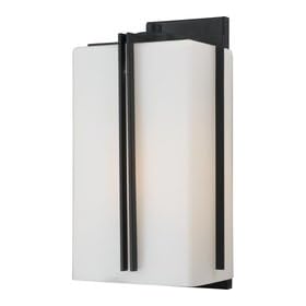 Quoizel KK8310K Keane 1 Light Outdoor Wall Light in Mystic Black with Opal Etched Glass glass
