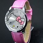 Hello Kitty Large Face Quartz Watch - Pink Band + Hello Kitty Pouch