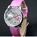 Hello Kitty Large Face Quartz Watch - Pink Band + Hello Kitty Pouch