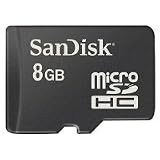Zoom Produkt-Bild: SanDisk 8GB micro Secure Digital High Capacity (microSD HC) Card (8 GB micro SD HC Karte) inkl SD Adapter