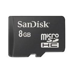 SanDisk 8GB micro Secure Digital High Capacity (microSD HC) Card (8 GB micro SD HC Karte) inkl SD Adapter