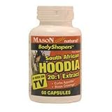 Hoodia Gordonii 20:1 Extract Nutritional Supplement Capsules - 60 Ea