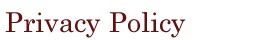 Privacy Policy