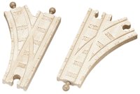 214oUUQcFNL Thomas & Friends Wooden Railway   6 1/2 Inch Single Curved Switch Track (2 pieces)
