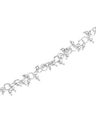 Ring-Ring Chain With Balls Sterling Silver Ch834 16 Inch