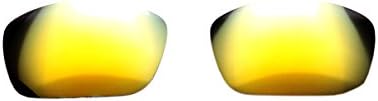 Customatic Optics Men's Polarized Replacement Lenses for Oakley Fuel Cell sunglasses Amber Gold