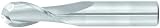 Niagara Cutter CB230 Carbide End Mill, General Purpose, Uncoated (Bright), 2 Flutes, Ball End, 1-1/2 Cutting Length, 1/4 Cutting Diameter