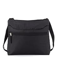 Adjustable Strap Zip Cross Body Bag