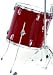 HB Predator Floor Tom 18x16 16 Lug Wine Red