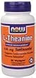 NOW L-THEANINE 100 MG with Decaffeinated Green Tea - 90 Vegetarian Capsules