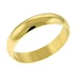 Gold Brass Plain Ring - Size 5-14