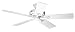 Hunter 20516 Savoy 52-Inch Five-Blade Ceiling Fan, White
