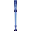 Canto One-Piece Translucent Soprano Recorder with Baroque Fingering Transparent Blue