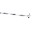Solid 14KT White Gold Star Straight Fishtail 3/4 - 20 Gauge