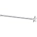 Solid 14KT White Gold Star Straight Fishtail 3/4 - 20 Gauge