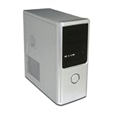 Diablotek CP2037-SK ATX Mid-Tower Case - Front USB Ports, 400-Watt Power Supply (Silver)