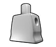 Light Gray Curved Torso - LEGO Compatible Minifigure Piece