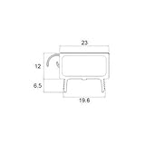 LIXIL メンテナンス部品 リビング建材用部品 ドア その他 戸当り(パッキンあり) L=3800 クリエダーク[NZAD110]