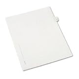Allstate-Style Legal Side Tab Divider, Title: 19, Letter, White, 25/Pack