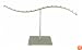 BRACELET DISPLAY / HOLDER - SILVER TONE METAL ~ T - BAR STYLE