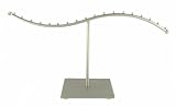 BRACELET DISPLAY / HOLDER - SILVER TONE METAL ~ T - BAR STYLE