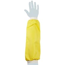 Ansell 59-012 Urethane CPP Sleeves with Cuff at Both Ends, Yellow, 18" Length (Pack of 12 Pair)