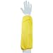 Ansell 59-012 Urethane CPP Sleeves with Cuff at Both Ends, Yellow, 18" Length (Pack of 12 Pair)
