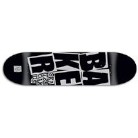 Baker Stacked Logo Heli Pop Deck ( sz. 7.88, Black/Silver )