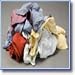 Oklahoma 552-117-25 Waste and Wiping Rag 117-25 Color Fleece Knit Rags (25lbs Carton)