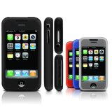 iPhone Silicone Case w/ LCD Screen Protector - 5 Color Options