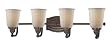 Minka Clairemont Dark Bronze 4 Lt Bath Vanity 6454-267