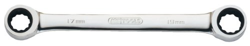 Clés polygonales KS Tools 503.4507 Clé polygonale à cliquet Diamètre 17 x 19 mm SPECIAL PRICE