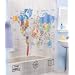World Map Vinyl Shower Curtain