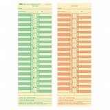 TOPS 1276 Business Forms 3-1/2 X 10-1/2 Semimonthly Time Cards For Cincinnati, Lathem, Simplex, Acroprint