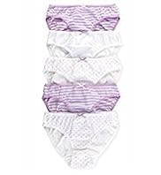 5 Pack Pure Cotton Assorted Bikini Briefs