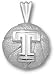 Temple Owls "T Basketball" Pendant - title=