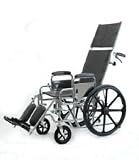 Full Reclining Wheelchairs - Removable Desk Arms, 20, Padded Elevating Legrests