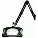 O.C. White 82400-4-B Green-Lite 4 Diopter Rectangular LED Magnifier, Table Edge Clamp, Black, 43" Reach, 7" Length, 5-1/4" Width