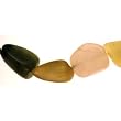 Semi Precious 12 In. Strung Stone Beads - Jasper Mix