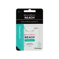 Reach Clean Burst Waxed Floss-Icy Spearmint-55 yds.