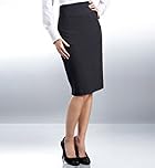 Chevron Dart Knee Length Pencil Skirt