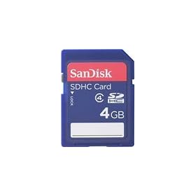 SanDisk 4GB Secure Digital High Capacity (SDHC) Class 2 Memory C