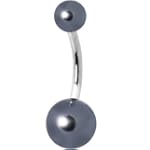 SAVE $20 - Black Faux Pearl Belly Ring $2.99